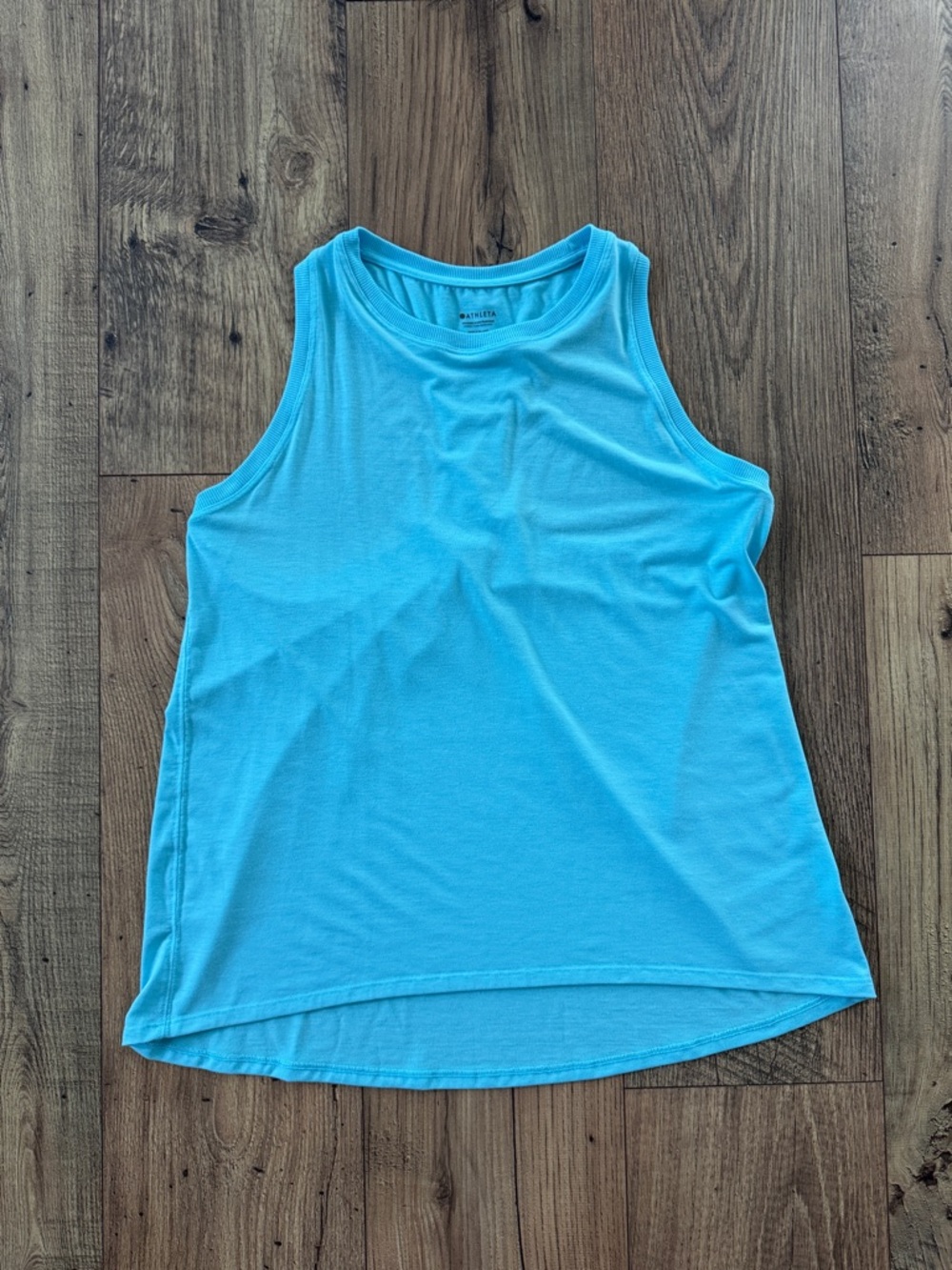 Athleta Light Blue Ease In Tank Top
